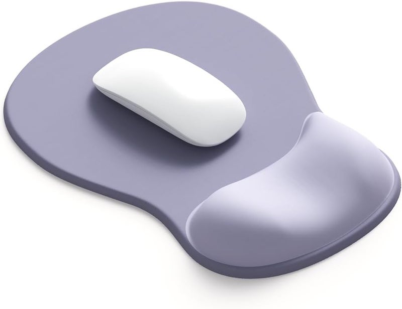 DemonChest ErgoComfort Gel Wrist Rest Mouse Pad-Ergonomic Office Mousepad with Wrist Support-Non-Slip, Design Desk Accessories Mat for Home&Game Decor (06Lavender Haze) - Image 1